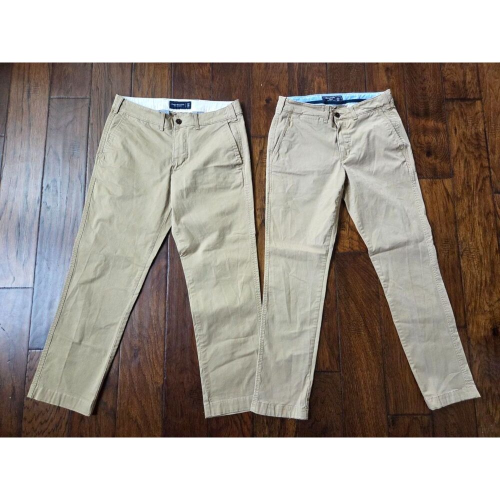 Bundle Abercrombie & Fitch 2 Pants Men's 29 X 30  Khaki pants